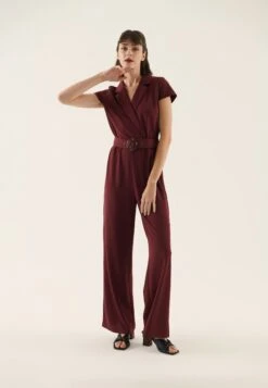 Anna Field Jumpsuit - Bordeaux -Damesmode 00aed5d969a84cfca016e1efbc0b2df7