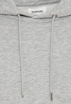 YOURTURN Unisex - Hoodie - Mottled Grey -Damesmode 046923917e3648a69f77e2fcf81104e1
