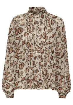 Part Two Viktorine - Overhemdblouse - Koi Japanese Flower Print -Damesmode 05cf054ba99b4551870b9d64cc0c000e