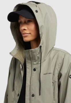 Khujo Lauren - Parka - Khaki -Damesmode 07f977360cc644239df5e5333c8db123