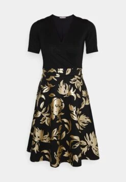 Anna Field Cocktailjurk - Black/Gold -Damesmode 080fb47b669c4f9883e4b25ccdd39f9c