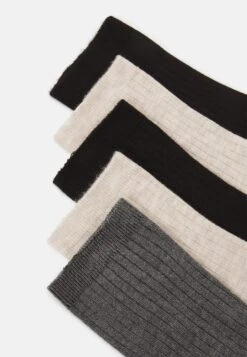 Anna Field 5 Pack - Sokken - Beige/Black/Grey -Damesmode 08df04d91dee44c9bc8b6f4818415c2e