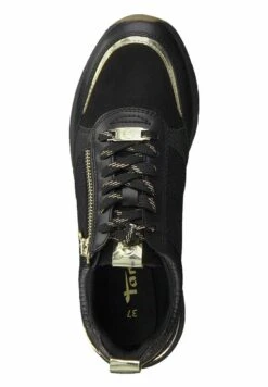 Tamaris Sneakers Laag - Black Gold -Damesmode 0eb99fa9b7fd44f9af2771803d258bea