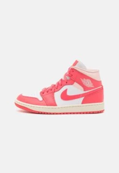 Air Jordan 1 Mid - Sneakers Hoog - White/Sea Coral/Atmosphere/Sail -Damesmode 11ab4c25a04e4539b6db10b2a91bc605