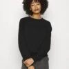 Anna Field Basic CleanCrew Neck Sweatshirt- Sweater - Black -Damesmode 123aa54c262440c7b31f789147f33833