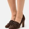 Anna Field Leather - Klassieke Pumps - Dark Brown -Damesmode 12fe25a0fc0a4c93a6da1445cc1c50c8