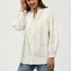 Minus Nalia- Blouse - White -Damesmode 13cb6882ec7642839a911fc67cb3a69a
