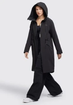 Khujo Marnia - Regenjas - Schwarz -Damesmode 14f335883f6a405fa491868ee7d8a001