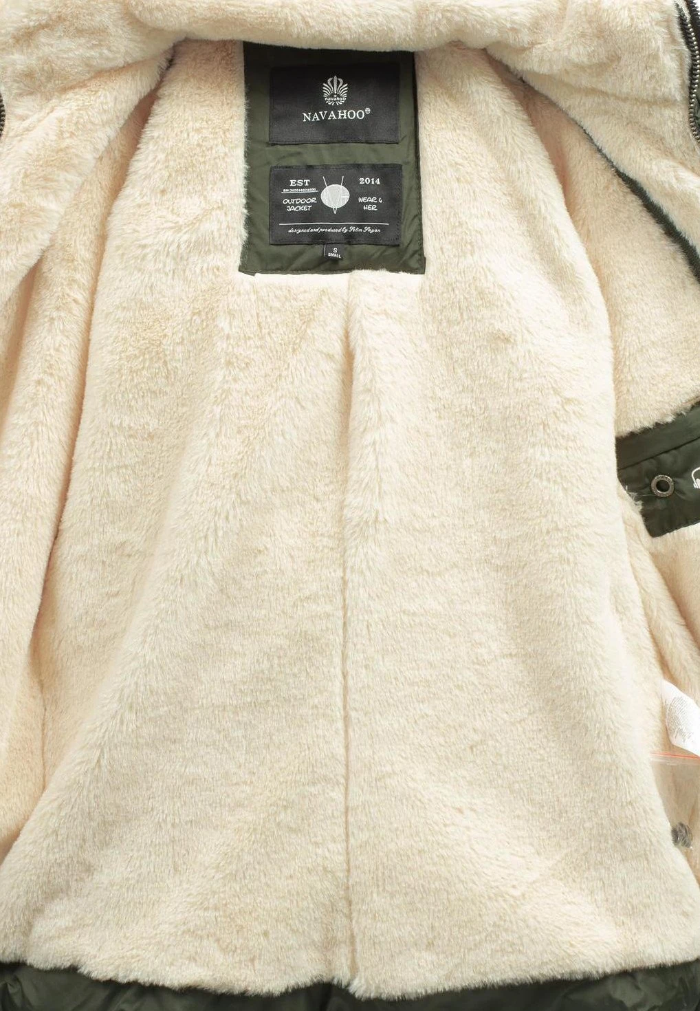 Navahoo Megan - Winterjas - Olive Green 8 Navahoo Megan - Winterjas - Olive Green - Afbeelding 6