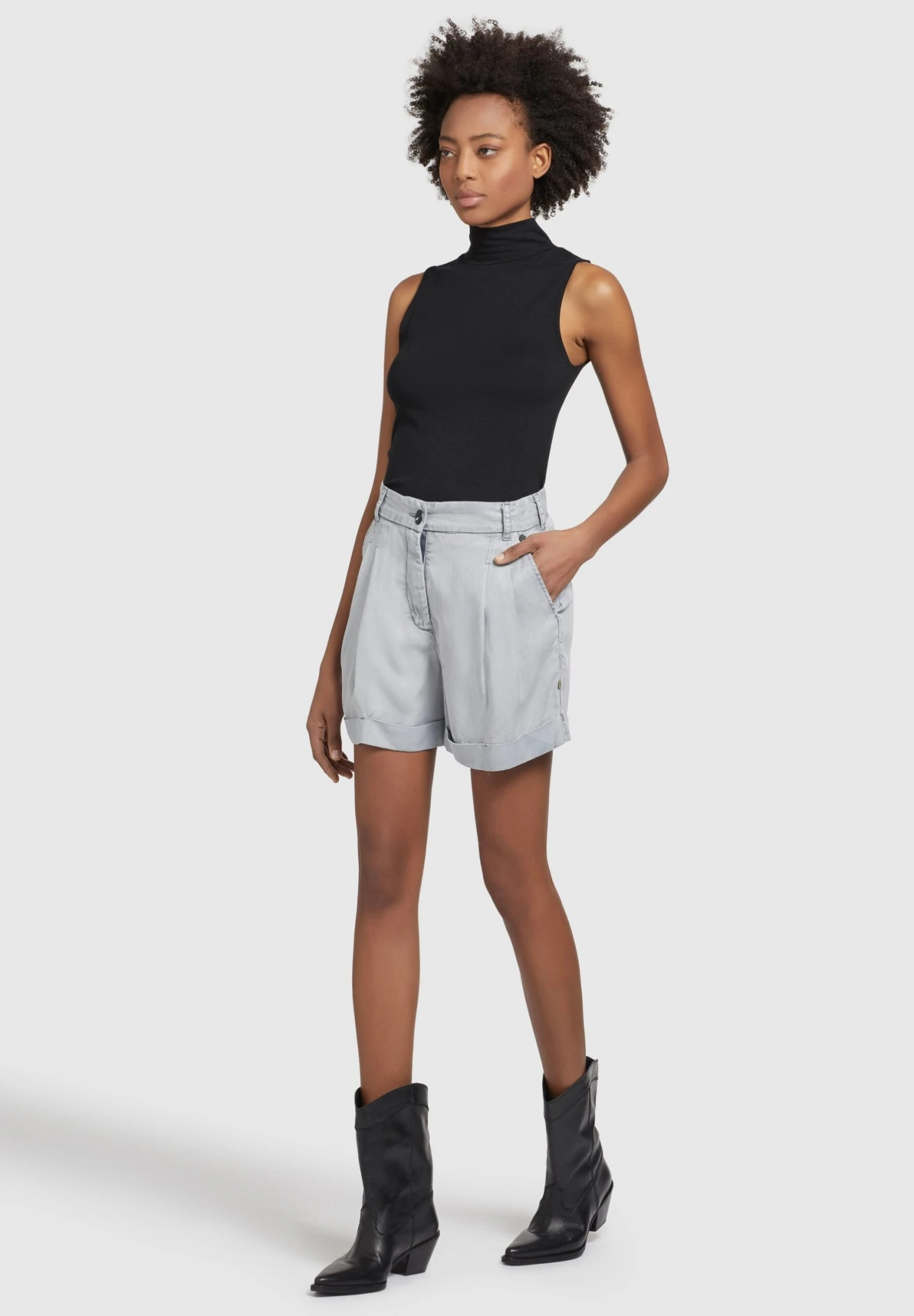 Khujo Elida - Shorts - Grey 9 Khujo Elida - Shorts - Grey - Afbeelding 7