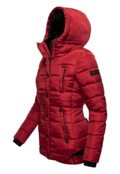 Marikoo Lotusblüte - Winterjas - Blood Red -Damesmode 1a2e55c46eb24c2e8951775479799d1b