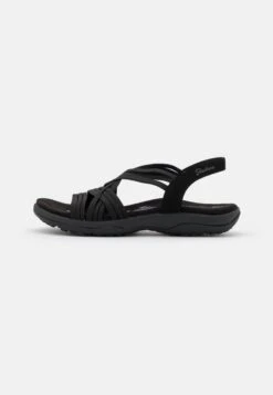 Skechers Reggae Slim Fit - Sandalen - Black Gore -Damesmode 1a43b0eea73945c5980c2552541b671a