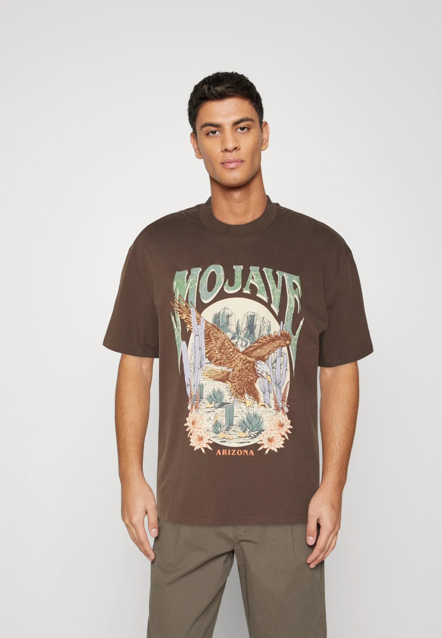 YOURTURN Unisex - T-Shirt Print - Brown 3 YOURTURN Unisex - T-Shirt Print - Brown