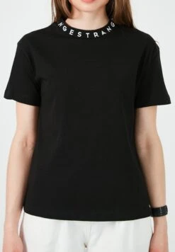 LELA Regular Fit - T-Shirt Print - Black -Damesmode 20099263e2a64ff4a73209e74f3d9f2c
