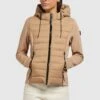Khujo Ghita Matt - Jas - Beige -Damesmode 2a9529d142dc4715b85c7ab70b9b91e0