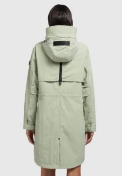 Khujo Adda - Halflange Jas - Blassgrün -Damesmode 2fd21b42ecee413b834e8f60bd9720e5