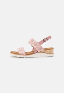 Skechers Beach Kiss - Sandalen Met Sleehak - Blush -Damesmode 34e32bd286a4451f93d86da5823d19c7