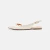 Even&Odd Slingback Ballerina´S - White -Damesmode 37b23ecd2ef54f958d820c2b23cfeb12