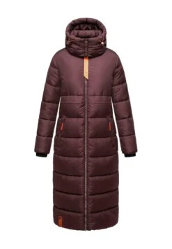 Navahoo Kristallblume - Winterjas - Dark Red Melange -Damesmode 3ab1edeffab448abbfc3147b5b73e123