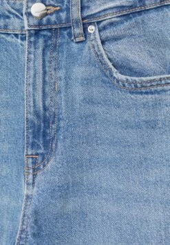 PULL & BEAR High Waist - Straight Leg Jeans - Stone Blue Denim -Damesmode 3d6538f94d9e47d38ecce7d75d1ce112