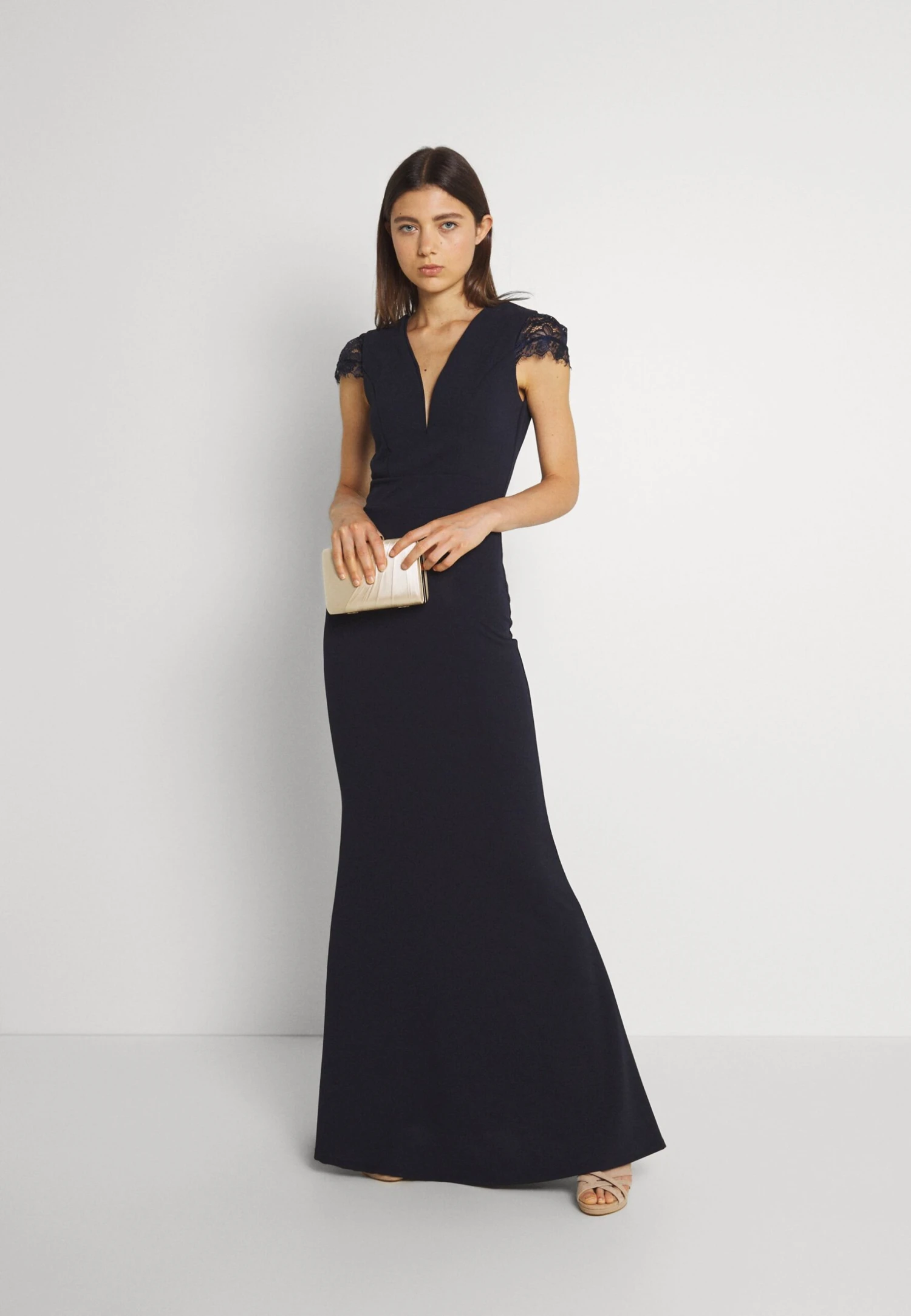 Wal G Sammy Maxi Dress - Jerseyjurk - Navy Blue 4 Wal G Sammy Maxi Dress - Jerseyjurk - Navy Blue - Afbeelding 2