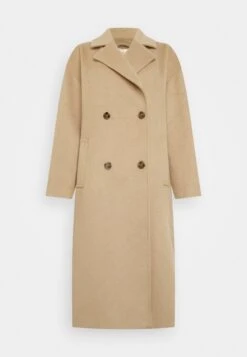 COLOURFUL REBEL Koko Fringe Coat - Mantel - Camel -Damesmode 420d42527a8d4ed1a4de6be0fbfff791