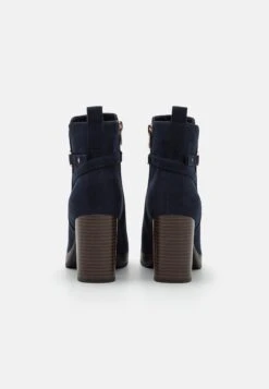 Anna Field Enkellaarsjes Met Plateauzool - Dark Blue -Damesmode 47a9b861b55c496aad57a244d252004e
