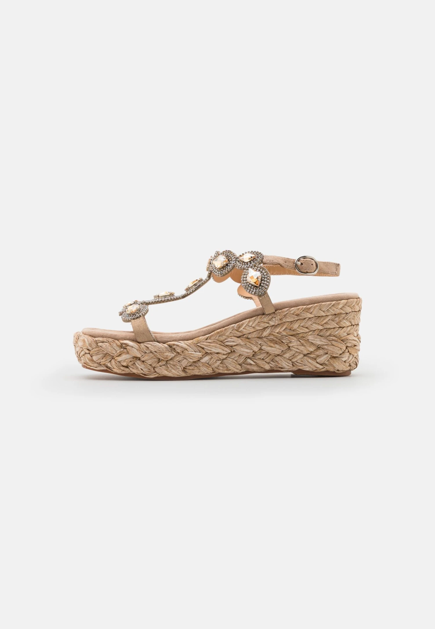 Alma En Pena Sandalen Met Sleehak - Beige 4 Alma En Pena Sandalen Met Sleehak - Beige - Afbeelding 2