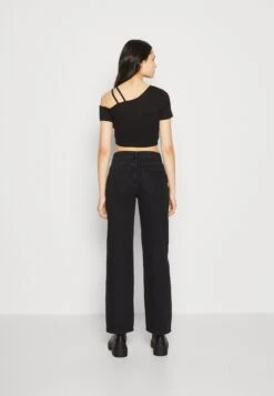 Even&Odd Relaxed Fit Jeans - Black Denim -Damesmode 491db932c5c843bba417027e9da58a24
