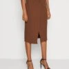 Anna Field Wikkelrok - Dark Brown -Damesmode 49e843d14e844d7b9000093072133d51