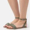Anna Field Leather - Sandalen - Khaki -Damesmode 4b9fe92e8f9e4660af1bb02bfd4a570c