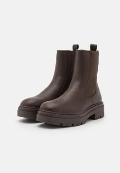 Even&Odd Enkellaarsjes Met Plateauzool - Brown -Damesmode 4d0bb7cc64784ca8aec83d2055b643d0