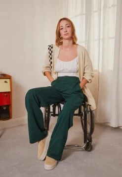 Anna Field Broek - Dark Green -Damesmode 4f5f5041c4df43c089414802c22f6690