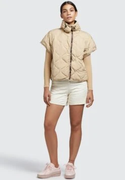 Khujo Ery - Jas - Beige -Damesmode 500e8cd85efb4815b8d991892d46d8cd