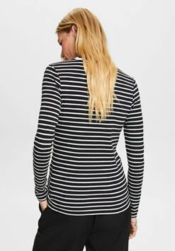 ESPRIT Muschelkante Am Ausschnitt - Longsleeve - Black -Damesmode 5054c2560dc54302a5895cb796c4e0e3
