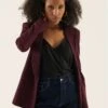 Anna Field Blazer - Bordeaux -Damesmode 519507e583db4e14bec138c19ee571a5