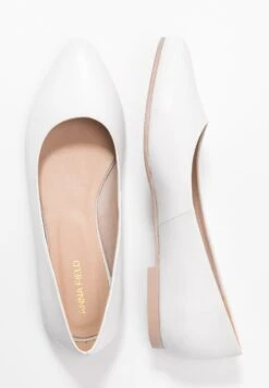 Anna Field Leather - Ballerina'S - White -Damesmode 5349e423a8294b93817ed324fcb669a4