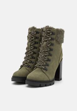 Anna Field Leather - Veterboots - Khaki -Damesmode 5351ec4084c242d6a16e56ca22fd1479