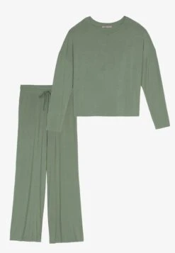 Anna Field Wide Leg - Pyjama - Khaki -Damesmode 56399edf15f94c88bb3bebf375bcf274