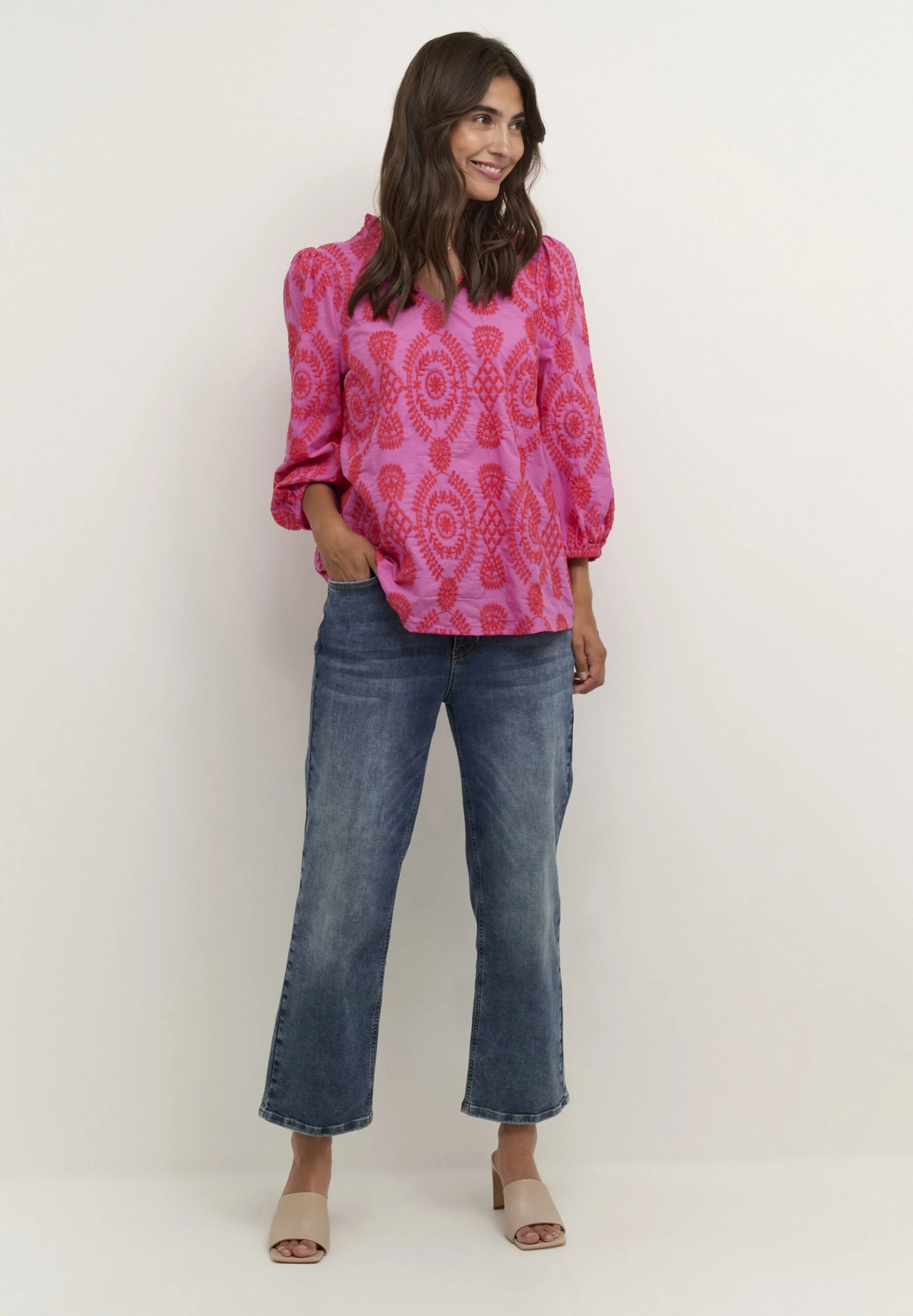 Culture Cutia - Blouse - Fuchsia Pink 4 Culture Cutia - Blouse - Fuchsia Pink - Afbeelding 2