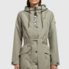 Khujo Lauren - Parka - Khaki -Damesmode 5dbc2a91fc454e649a044cebe26dbd81