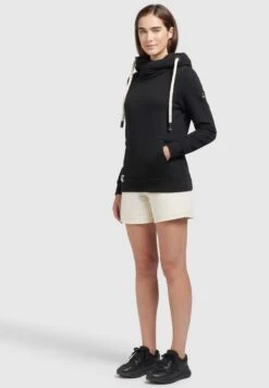 Khujo Rhabea - Hoodie - Schwarz -Damesmode 5fb7808a1c8b4fc8a5306f32f92b3706