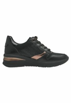 Tamaris Sneakers Laag - Black Copper -Damesmode 60fb4ab5619644e39a3ccc04a3326f09