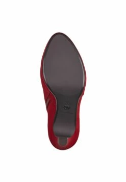 Tamaris Enkellaarsjes Met Plateauzool - Cherry -Damesmode 61f1b5d0942b44979e73acbf09da4a80