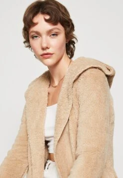 ONLY Onlcontact Hood Sherpa Coat - Lichte Jas - Humus -Damesmode 665d8d15d4264464be64e3a27e04b178