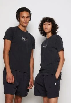 Kaotiko Washed Ramen - T-Shirt Print - Black -Damesmode 69005f5825184b9f994df5469f798d8d