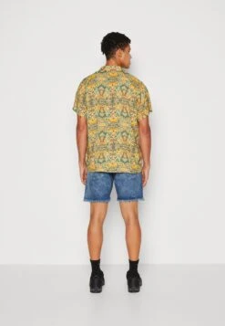 Kaotiko Shirt Jordania Unisex - Overhemdblouse - Mustard -Damesmode 69b09e957bd141f38c758deb319b3dbf