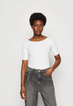 Anna Field T-Shirt Print - Dark Yellow/White -Damesmode 6b6a00b368df458aaf5c91a85226b3ba