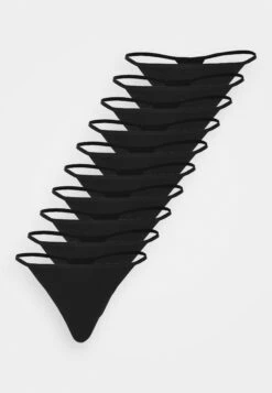 Anna Field Cody 10Pp Cotton Thong - String - Black -Damesmode 6de15257f4c74e21863d51ea6a809790