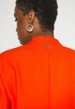 Boss Slim-Fit Cropped Jacket With Collarless Styling - Blazer - Bright Orange -Damesmode 6f7874f6fcf24bdca8450114e8ba7098